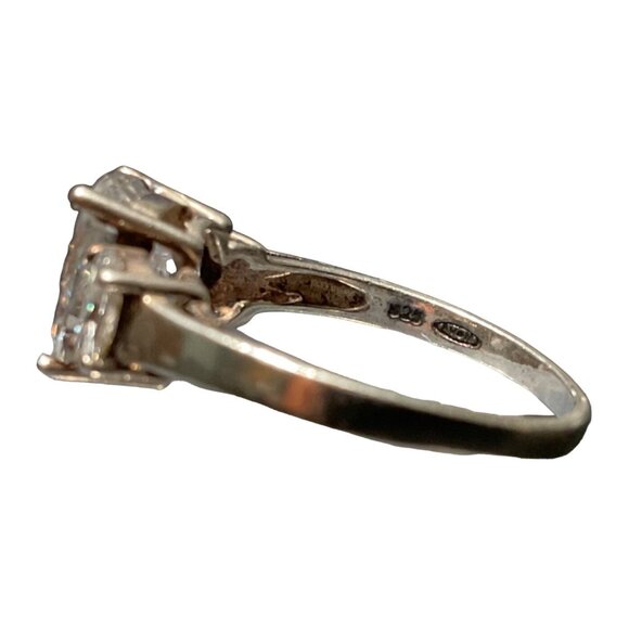 Avon Sterling Silver 925 Ring Size 9 Faceted Glass Vintage - Picture 9 of 12